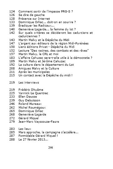 municipales 2014 table du livre suite